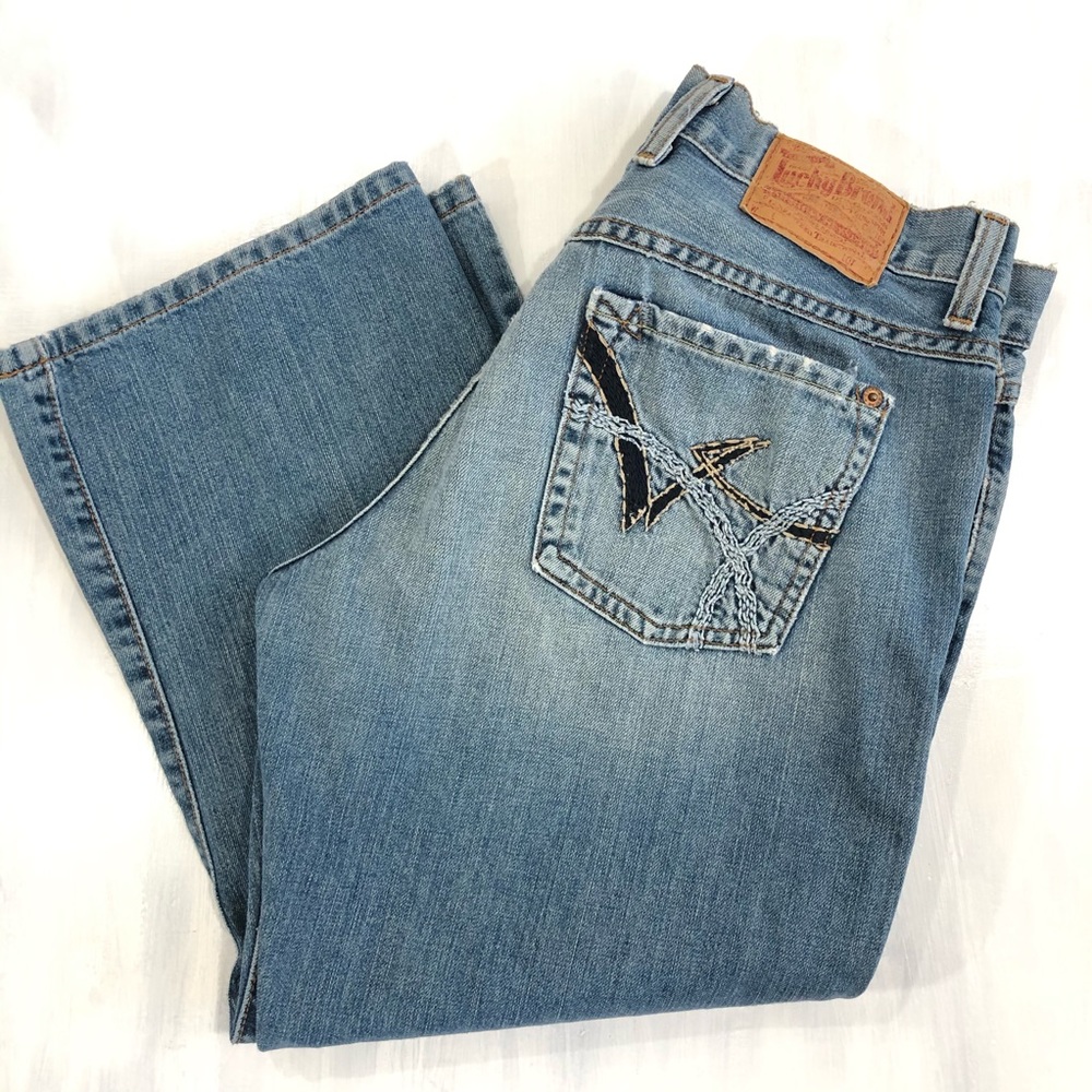 Lucky Brand Blue Ankle Cropped Jeans